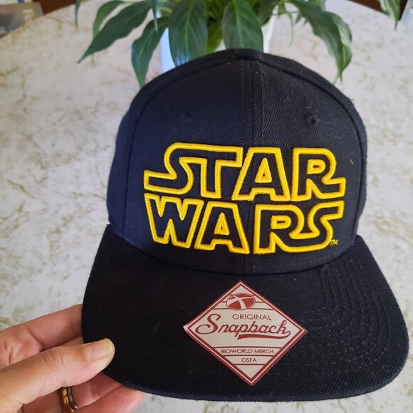 Vintage 1997 Star Wars MEN'S Original SnapBack Hat Adjustable NWT!! - Black, OS - Picture 2 of 13